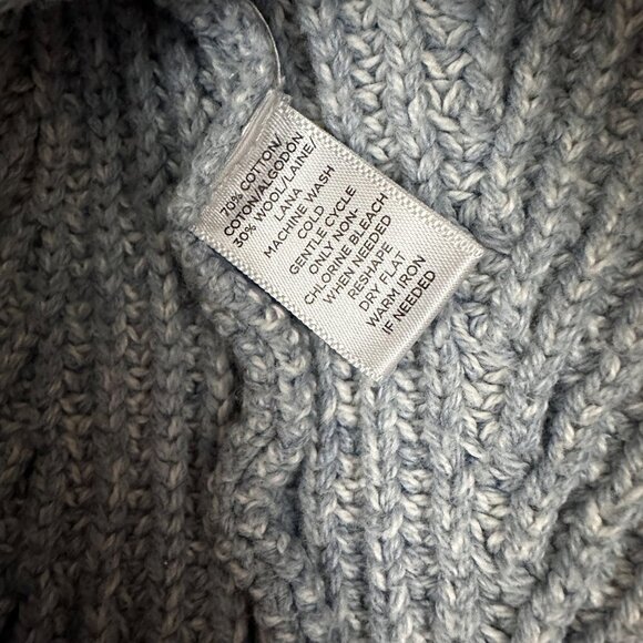 Lou & Grey Light Blue Cowl Neck Sweater Size‎ XS - Picture 3 of 4